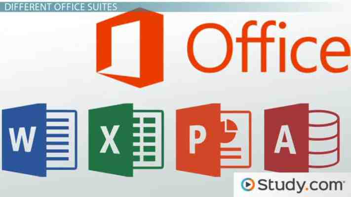 Microsoft Office and Open Office: Office Suite Applications - Video & Lesson Transcript
