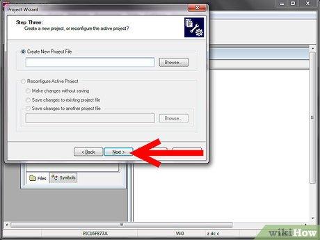 How to Create a Project to Program a PIC Using MPLAB IDE V8.56