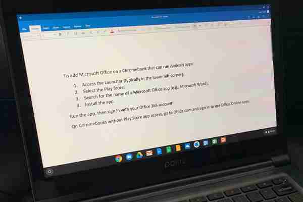 How to Run Microsoft Office on a Chromebook